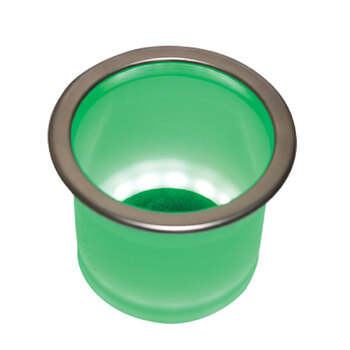 Drink Holder Recessed W/Green Led 92mm