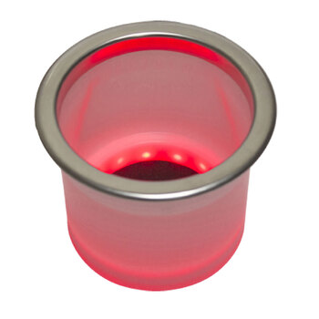 Drink Holder Recessed W/Red Led 92mm