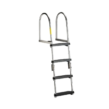 Garelick EEz-In Boat Ladder 4 Step Folding Pontoon