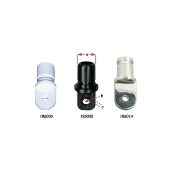 Canopy Bow End Black Nylon T/S 20X1.6Mm