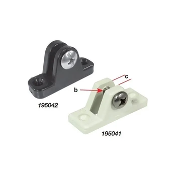Canopy Deck Mount Blk Nylon Square Base 195040