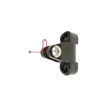 Canopy Deck Mount Blk Nylon Pivot Base