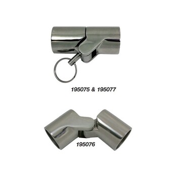Marine Town Canopy Tube Hinge S/S 22Mm-7/8 With Pin