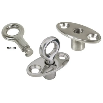 Marine Town Ring Flush Mount Key Lock Cast S/S