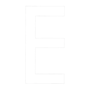 Rego Letter (E) 200mm White Pair (1)