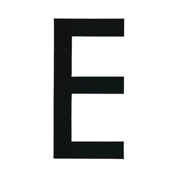 Boat Rego Letter - E - 163mm Black - Pair