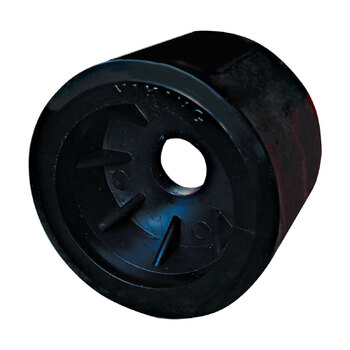 Roller Wobble Smooth Blk 87X107X20mm