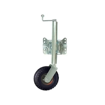 Ark Pneumatic Jockey Wheel Adjustable Swing-away 250mm Tire Boat Marine Trailer