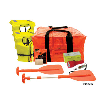 Safety Equipment Pack V Sheet Torch Paddle 2x PFD Level 100 with Bag Boat Marine
