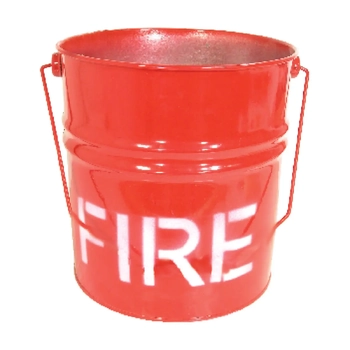 9L Red Galvanised Fire Bucket Heavy Duty 245mm Diameter Boat Marine Safety