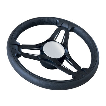 Gussi Italia Steering Wheel Selva Three Spoke Black 350mm