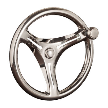 Gussi Wheel Rocolo Ss 3 Spokes W/ Knob 342Mm
