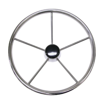 Marine Town Wheel S/S 5 Spoke Shallow Dished 510Mm