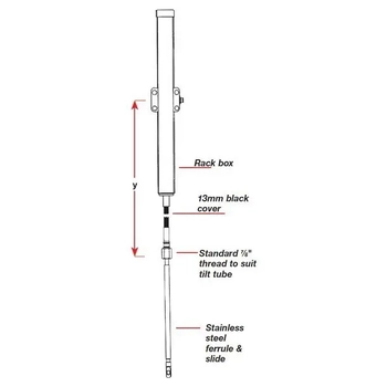 Dometic Cable Steer Rack Single 12Ft