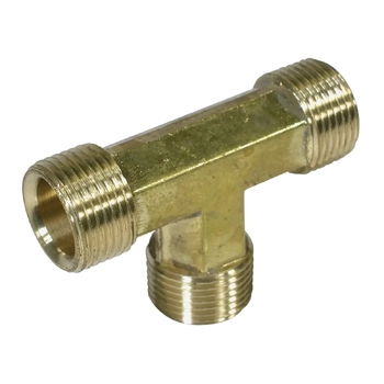 Dometic Brass Tee Fitting 1/2 Tube Thread with Nut & Olive