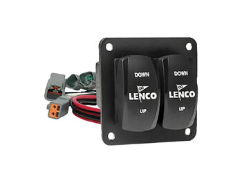 Lenco Trim Tab Switch Kit Dble Rocker Sngl