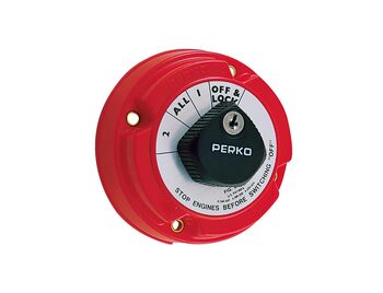 Perko 4 Position Battery Selector Switch With Key Lock Boat Marine