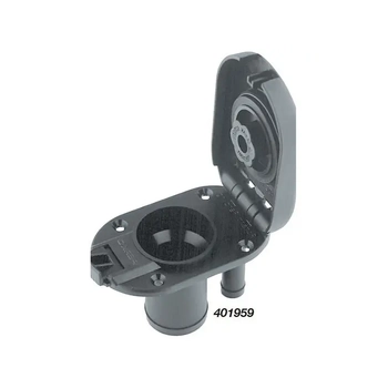 Perko Deck Filler Hinged Lid Blk Plas 38Mm Gas
