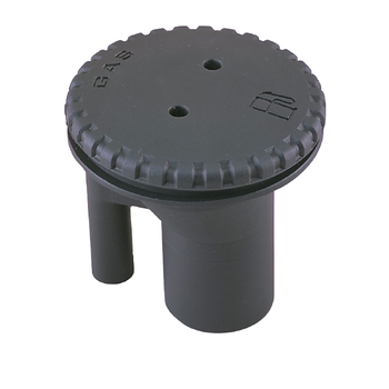 Perko Deck Filler Vented Str Blk Plas 38Mm Gas