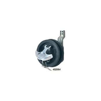Perko Catch Flush Twist C/W Lock Black/Chrome