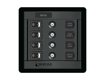 Blue Sea Systems PANEL 360 DC 4POS SW CLB S
