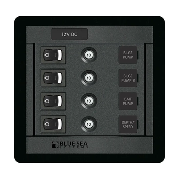 Blue Sea Systems PANEL 360 DC 4POS SW CLB S