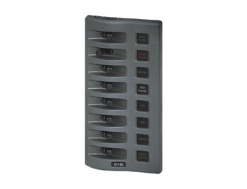 Blue Sea Systems Panel Wd 12Vdc Fused 6Pos Gray