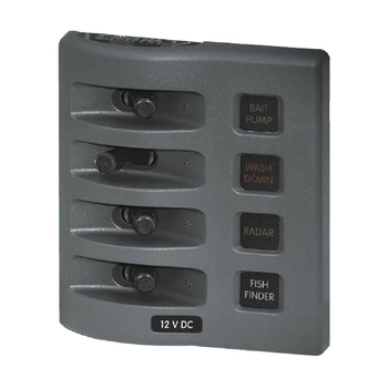 Blue Sea Systems Panel Wd Switch Only 6Pos Gray