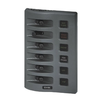 Blue Sea Systems Panel Wd 12Vdc Fused 8Pos Gray