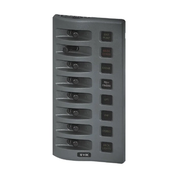 Blue Sea Systems Panel Wd Switch Only 8Pos Gray