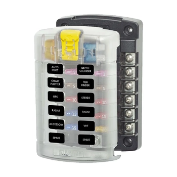 Blue Sea Systems Fuse Block StBlue Sea Systemsde 12Circ W/Cvr