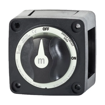 Blue Sea Systems M Series Battery Switch On/Off Black with Knob