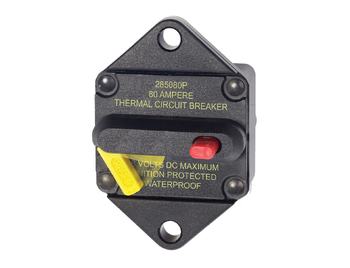 Blue Sea Systems Circuit Breaker, Bus 285 Panel 80 A