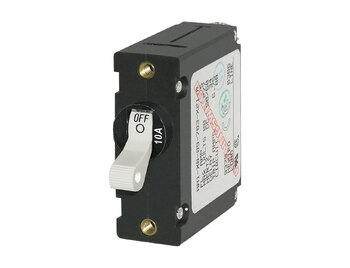 Blue Sea Systems A-Series Toggle Circuit Breaker 10A White