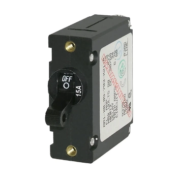 Blue Sea Systems A-Series Toggle Circuit Breaker 15A Black
