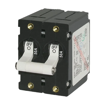 Blue Sea Systems A-Series Toggle Circuit Breaker 5-Pole 50A White