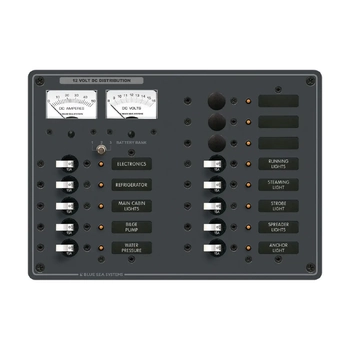 Blue Sea Systems PANEL DC 13POS V/AMTR