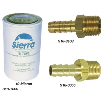 Head Alloy T/S Fuel Filter 3/8 Npt