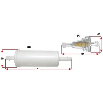 Sierra Filter Fuel In Line 1/4 Small