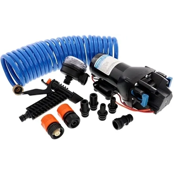 HotShot 4 12v Deckwash Pump Kit + 25ft Hose 60psi 15lpm