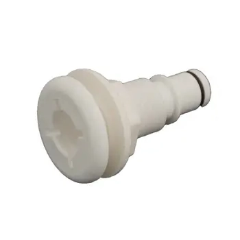 Qwik-Lok Through Hull Straight 3/4" White