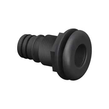 "STANDPIPE THRU HULL STRAIGHT BLACK 1 1/8"""