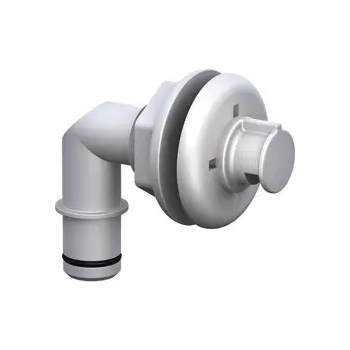 Through Hull Spray Head 3/4" Elbow White