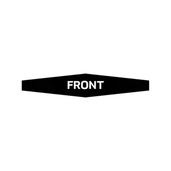 Actuator Knob Decal Black/White Front