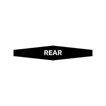 Actuator Knob Decal Black/White Rear