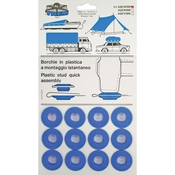 RWB Plastic Eyelet (Card 12)