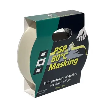 80°C Masking Tape - High Temp Natural 18mm x 25M
