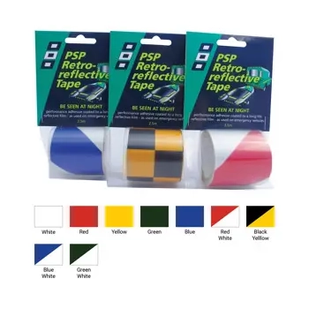 Retroreflective Tape Yellow 25mm x 5M