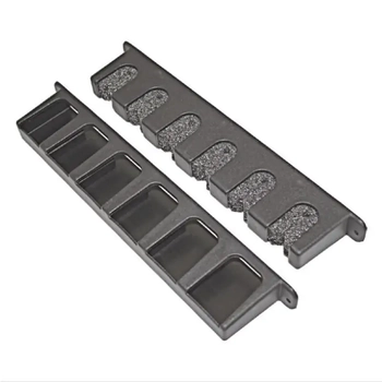 RWB 2x Fishing Rod Rack Holder Black Boat Deck Marine Foam Support 310mm Vertical
