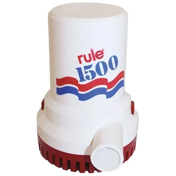 Rule Bilge Pump 1500 GPH 12V 4.8 amps Boat Marine RWB16